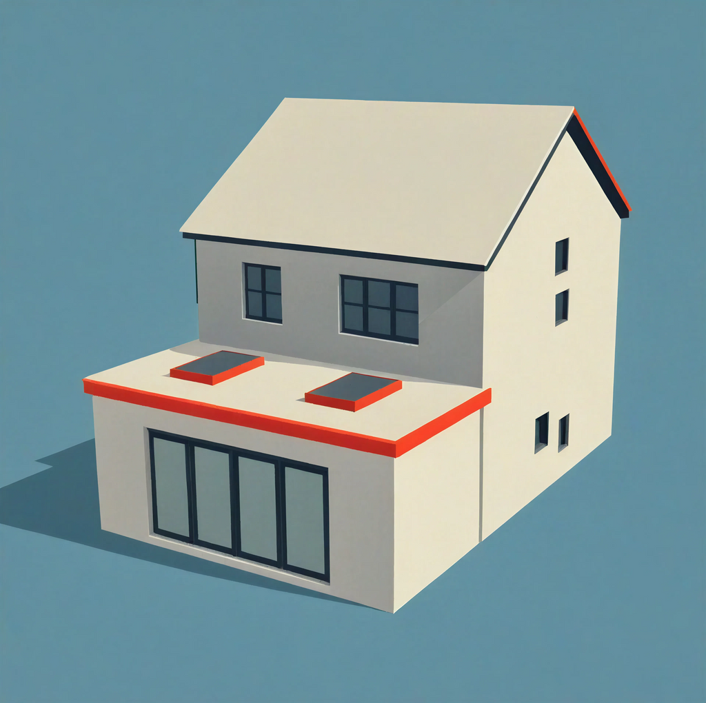 Online Architectural Services -Planning Permission Drawings for Single Storey Extension 