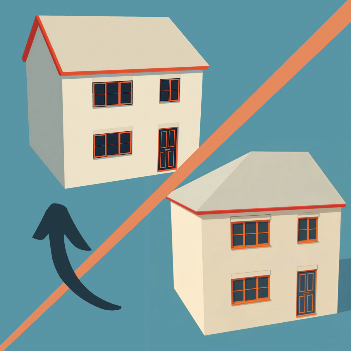 Hip To Gable Loft Conversion (Proposed Footprint < 50m ²)